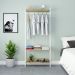 Guarda-Roupa Closet Studio Carvalho e Branco 187x80 cm