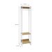 Guarda-Roupa Closet Studio Mel e Branco 187x45 cm