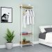Guarda-Roupa Closet Studio Mel e Branco 187x60 cm