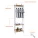 Guarda-Roupa Closet Studio Mel e Branco 187x60 cm