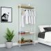 Guarda-Roupa Closet Studio Mel e Branco 187x80 cm