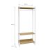 Guarda-Roupa Closet Studio Mel e Branco 187x80 cm