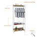 Guarda-Roupa Closet Studio Mel e Branco 187x80 cm