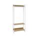 Guarda-Roupa Closet Studio Mel e Branco 187x80 cm