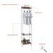Guarda-Roupa Closet Studio Nogal e Branco 187x45 cm