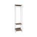 Guarda-Roupa Closet Studio Nogal e Branco 187x45 cm
