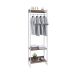 Guarda-Roupa Closet Studio Nogal e Branco 187x60 cm