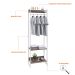 Guarda-Roupa Closet Studio Nogal e Branco 187x60 cm