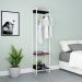 Guarda-Roupa Closet Studio Preto e Branco 187x45 cm