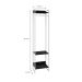 Guarda-Roupa Closet Studio Preto e Branco 187x45 cm