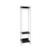 Guarda-Roupa Closet Studio Preto e Branco 187x45 cm