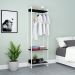 Guarda-Roupa Closet Studio Preto e Branco 187x60 cm