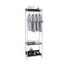 Guarda-Roupa Closet Studio Preto e Branco 187x60 cm
