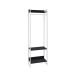 Guarda-Roupa Closet Studio Preto e Branco 187x60 cm