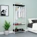 Guarda-Roupa Closet Studio Preto e Branco 187x80 cm