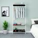 Guarda-Roupa Closet Studio Preto e Branco 187x80 cm