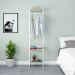 Guarda-Roupa Closet Studio Snow e Branco 187x45 cm