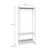 Guarda-Roupa Closet Studio Snow e Branco 187x80 cm