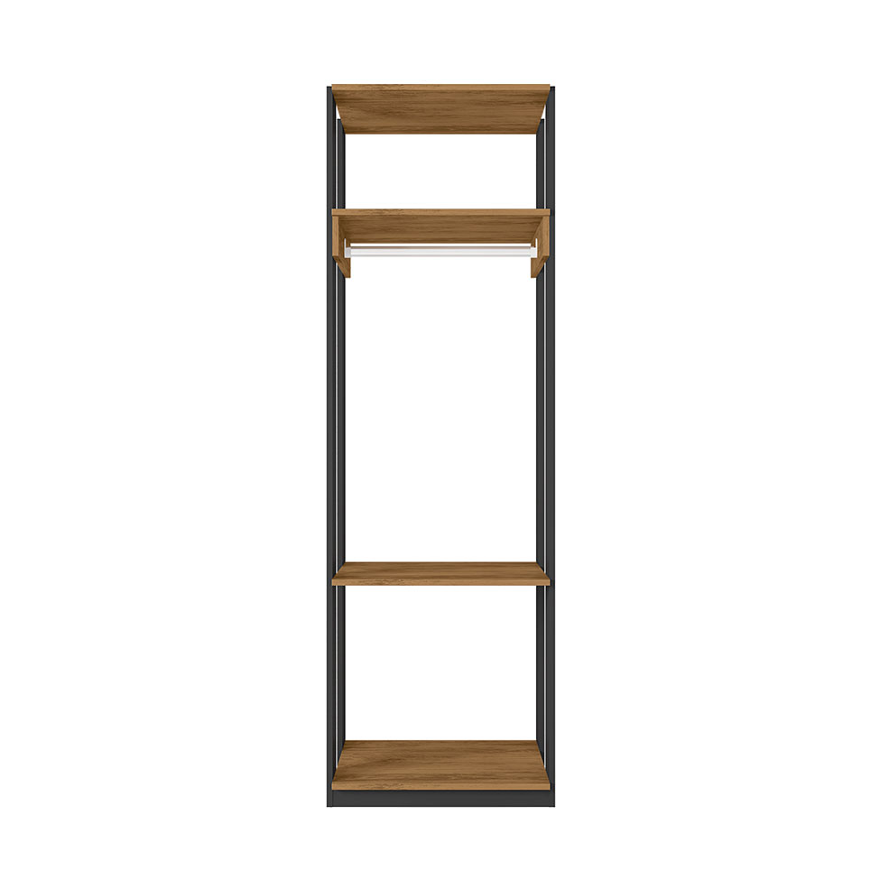 Guarda-Roupa Closet Titan Preto e Freijó 59 cm