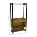 Guarda-Roupa Closet Twister 1 Gaveta Ipê Rustic e Preto