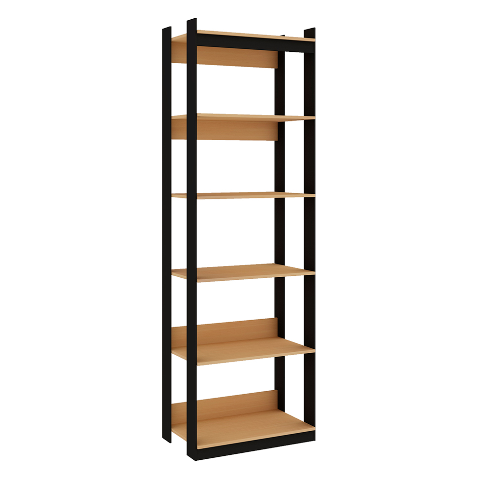 Guarda-Roupa Closet Wood Industrial Freijó e Preto