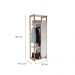 Guarda-Roupa Closet com Espelho Cali 1 Porta Branco e Aveiro 63 cm