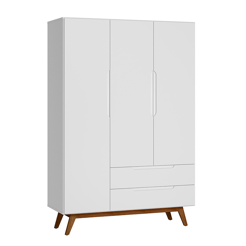 Guarda-Roupa Infantil Alpi 3 PT 2 GV Branco