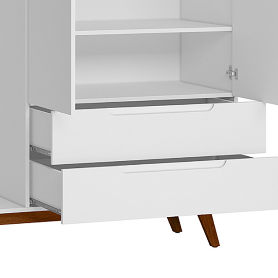 Guarda-Roupa Infantil Alpi 3 PT 2 GV Branco