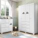 Guarda-Roupa Infantil Ane 4 Portas 3 Gavetas Branco
