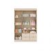 Guarda-Roupa Infantil Ayla 3 Portas 4 Gavetas Off White