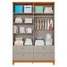 Guarda-Roupa Infantil Biscoito 4 Portas 4 Gavetas Fendi e Nature