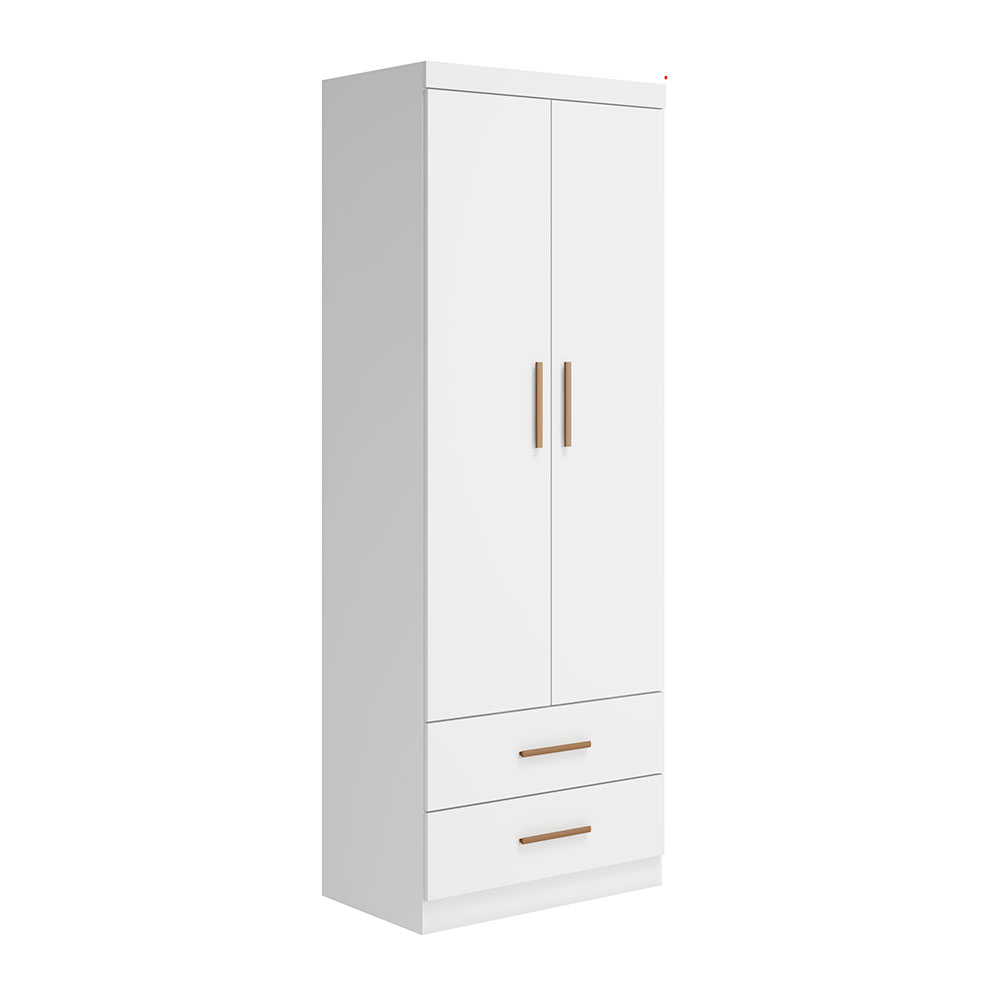 Guarda-Roupa Infantil Chiara 2 Portas 2 Gavetas Branco