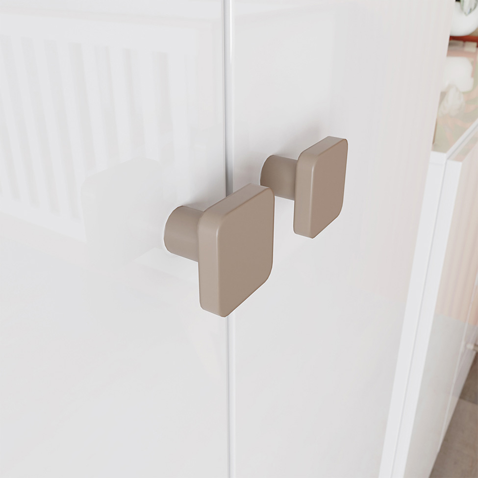 Guarda-Roupa Infantil Confete 4 Portas 2 Gavetas Branco e Jequitibá