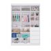 Guarda-Roupa Infantil Eloá 3 Portas 4 Gavetas Branco e Cinza