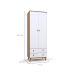 Guarda-Roupa Infantil Encanto 2 Portas 2 Gavetas Nogal e Branco