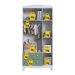 Guarda-Roupa Infantil Encanto 3 Portas 2 Gavetas Branco e Verde