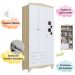Guarda-Roupa Infantil Encanto 3 Portas 2 Gavetas Carvalho e Branco