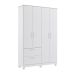 Guarda-Roupa Infantil Jujuba 4 Portas 2 Gavetas Branco