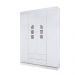 Guarda-Roupa Infantil Lívia 4 Portas 2 Gavetas Branco