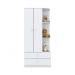 Guarda-Roupa Infantil Labirinto 2 Portas 2 Gavetas Branco