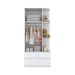 Guarda-Roupa Infantil Labirinto 2 Portas 2 Gavetas Branco