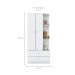 Guarda-Roupa Infantil Labirinto 2 Portas 2 Gavetas Branco