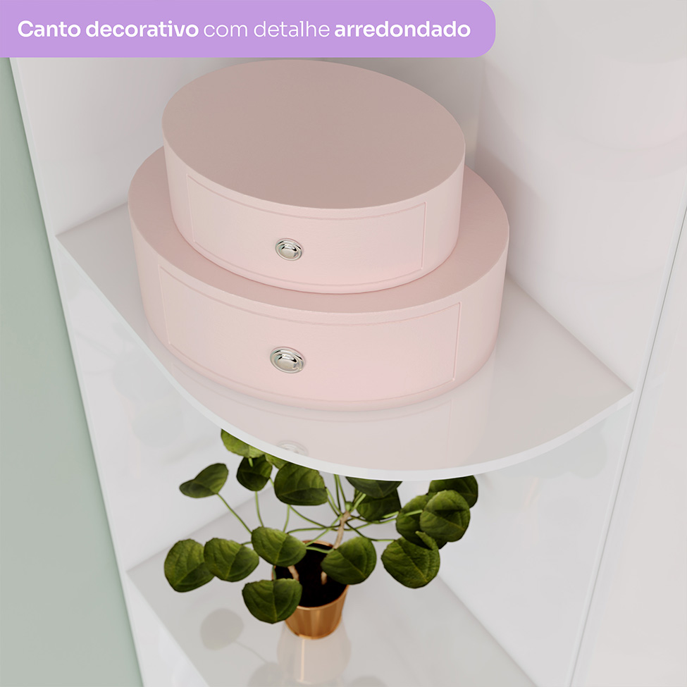 Guarda-Roupa Infantil Labirinto 2 Portas 2 Gavetas Branco