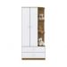 Guarda-Roupa Infantil Labirinto 2 Portas 2 Gavetas Marrom e Branco