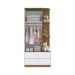 Guarda-Roupa Infantil Labirinto 2 Portas 2 Gavetas Marrom e Branco