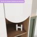 Guarda-Roupa Infantil Magia 3 Portas 2 Gavetas Branco e Jequitibá