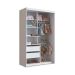 Guarda-Roupa Infantil Marvie 2 Portas 2 Gavetas Branco