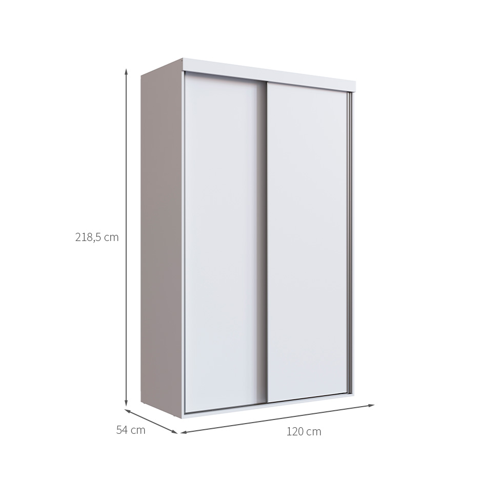 Guarda-Roupa Infantil Marvie 2 Portas 2 Gavetas Branco