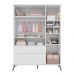 Guarda-Roupa Infantil Melinda 3 Portas 2 Gavetas Branco