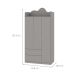 Guarda-Roupa Infantil Nuvem 100% MDF 3 Portas 2 Gavetas Fendi